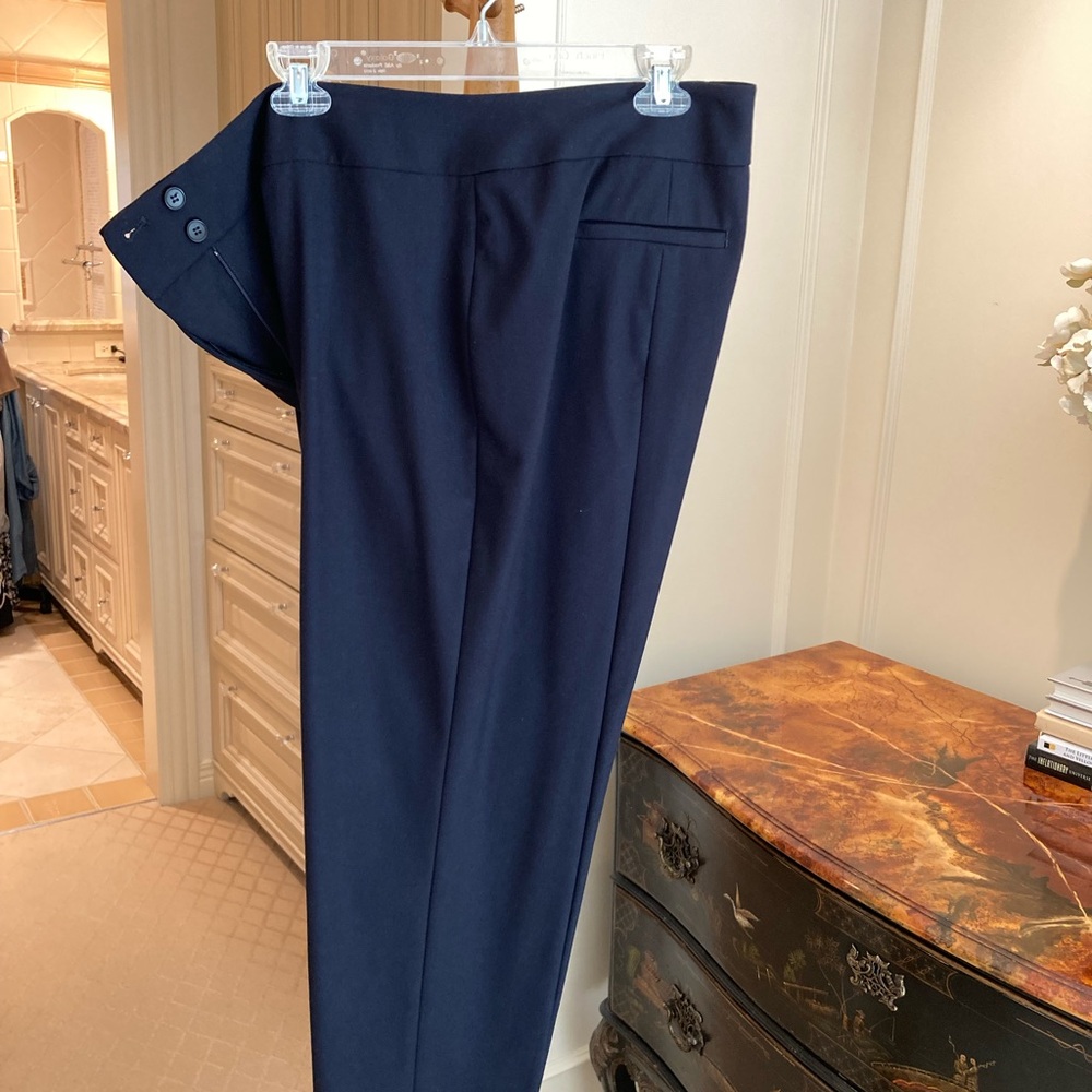 Talbots Heritage Dark Navy Cropped Ankle Pants size 16